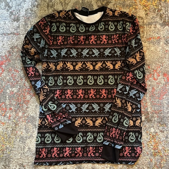 Blackmilk Harry Potter All Houses Christmas Sweater Long Sleeve BFT (XS) - Picture 4 of 4